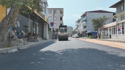 G&uuml;rsu'da asfaltlama &ccedil;alışmaları