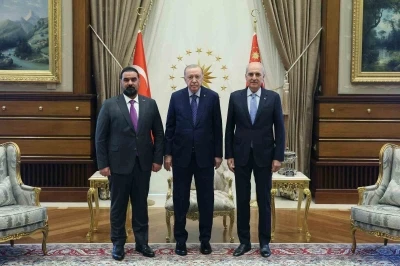 Cumhurbaşkanı Erdoğan, Irak Temsilciler Meclisi Başkanı Halbusi&rsquo;yi kabul etti