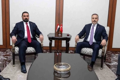 Bakan Fidan, Irak Temsilciler Meclisi Başkanı Halbusi ile g&ouml;r&uuml;şt&uuml;