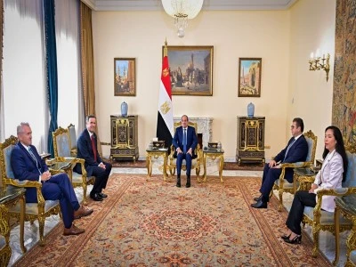 Mısır Cumhurbaşkanı Sisi, CIA Direkt&ouml;r&uuml; Ratcliffe ile g&ouml;r&uuml;şt&uuml;