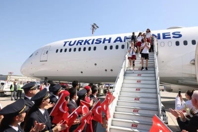 &nbsp;Filenin Sultanları'na THY'den coşkulu karşılama