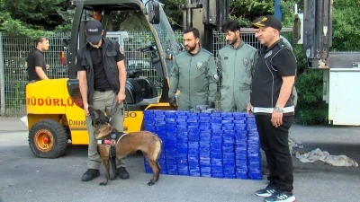 Silivri'de durdurulan TIR'da 134 kilogram eroin yakalandı 