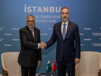 Bakan Fidan, Pakistan Dışişleri Bakanı Ishaq Dar ile bir araya geldi