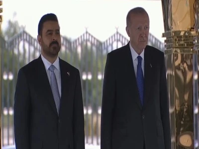 Cumhurbaşkanı Erdoğan, Irak Başbakanı ez-Zeydi'yi resmi t&ouml;renle karşıladı