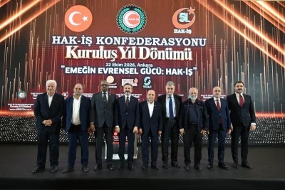 HAK-İŞ kuruluşunun 51. yıl d&ouml;n&uuml;m&uuml;n&uuml; kutluyor