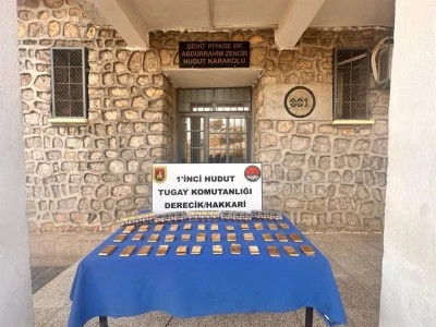 Hakkari hudut hattında 36 kilo altın ele ge&ccedil;irildi
