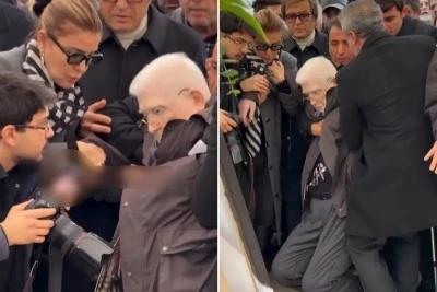 Haldun Dormen'in cenaze t&ouml;reninde  korku dolu anlar