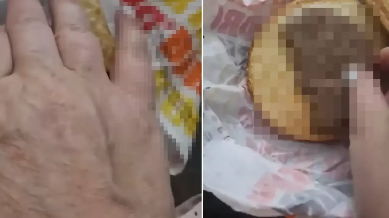 Hamburger siparişi veren vatandaş kabus yaşadı