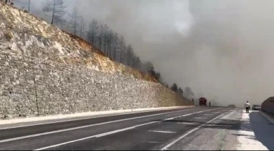 Harmancık-Orhaneli mevkiinde orman yangını &ccedil;ıktı