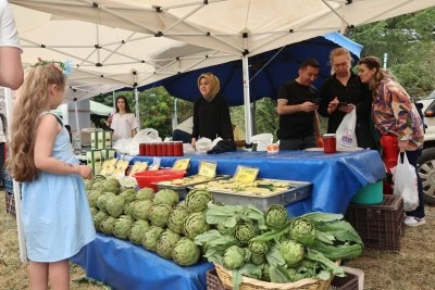Hasanağa Enginar Festivali&rsquo;ne yoğun ilgi 