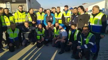 Hatay&rsquo;daki Bursa ekibine Bakan morali