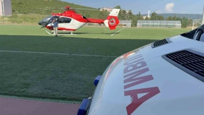 Hava ambulansı 24 yaşındaki gen&ccedil; kız i&ccedil;in havalandı