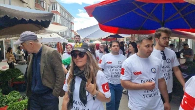 Hayme Ana&rsquo;nın kabrinin bulunduğu k&ouml;yden Domani&ccedil;&rsquo;e Gen&ccedil;lik Y&uuml;r&uuml;y&uuml;ş&uuml;
