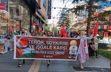 Hekimler bir kez daha Gazze i&ccedil;in y&uuml;r&uuml;d&uuml;
