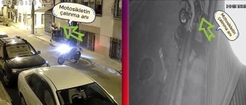 Hırsızlar kask takıp gizlenseler de polisten ka&ccedil;amadılar
