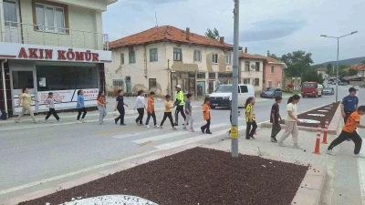 Hisarcık&rsquo;ta &ouml;ğrencilere trafik eğitimi

