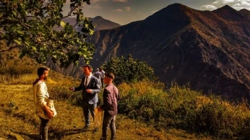 Hizan&rsquo;da fıstık hasadı
