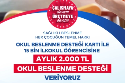 İBB&rsquo;den İlkokul &Ouml;ğrencilerine Okul Beslenme Desteği