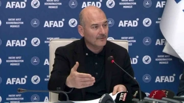 İ&ccedil;işleri Bakanı S&uuml;leyman Soylu, &ldquo;Hatay&rsquo;da su yok&rdquo; iddialarına yanıt verdi
