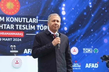 İ&ccedil;işleri Bakanı Yerlikaya: "2025 yılına kadar t&uuml;m konutlar teslim edilecek"
