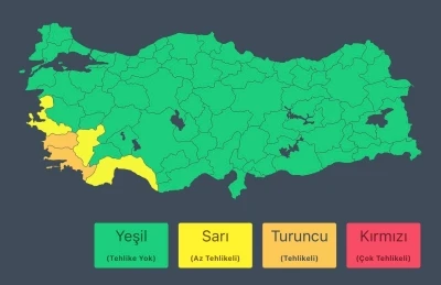 İ&ccedil;işleri Bakanlığı'ndan 'sağanak' uyarısı