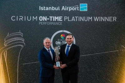 İGA İstanbul Havalimanı&rsquo;na,  K&uuml;resel Havacılık Otoritesi Cirium&rsquo;dan &ldquo;Platin &Ouml;d&uuml;l&rdquo;