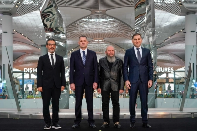 İGA İstanbul Havalimanı&rsquo;nın Merkezi Dev Sanat Eseri İle Buluştu