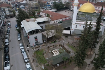 İhsaniye Eski K&ouml;y Meydanı Modern Bir G&ouml;r&uuml;n&uuml;me Kavuşuyor