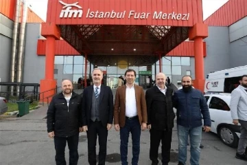 İneg&ouml;l Belediye Başkanı Taban, İstanbul'daki mobilya fuarında İneg&ouml;ll&uuml; firmaları ziyaret etti