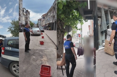 İneg&ouml;l&rsquo;de Kaldırım ve Yol İşgallerine Ge&ccedil;it Yok