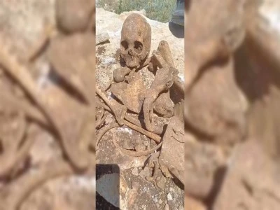 İnşaat kazısında insan kemikleri bulundu
