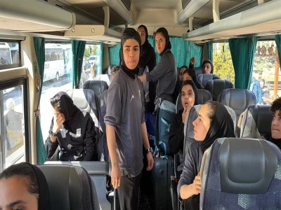 İran Milli Kadın Futbol Takımı kafilesi T&uuml;rkiye'de