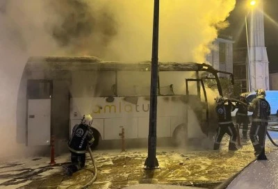 İş&ccedil;iler saniyelerle yanmaktan kurtuldu