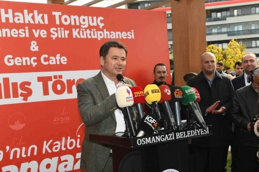 İsmail Hakkı Tongu&ccedil; Bağış ve Şiir K&uuml;t&uuml;phanesi ile Gen&ccedil; Kafe a&ccedil;ıldı