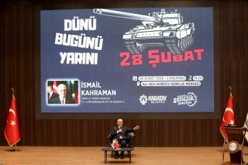 İsmail Kahraman: &ldquo;28 Şubat kara bir g&uuml;n&uuml;n yıl d&ouml;n&uuml;m&uuml;d&uuml;r&rdquo;
