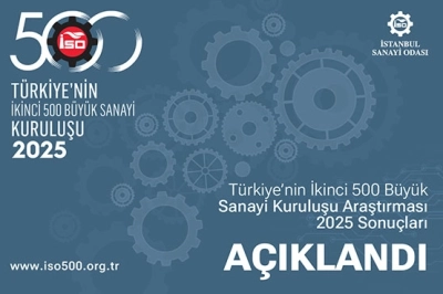 İSO &ldquo;T&uuml;rkiye&rsquo;nin İkinci 500 B&uuml;y&uuml;k Sanayi Kuruluşu-2025&rdquo; Araştırmasının Sonu&ccedil;larını A&ccedil;ıkladı