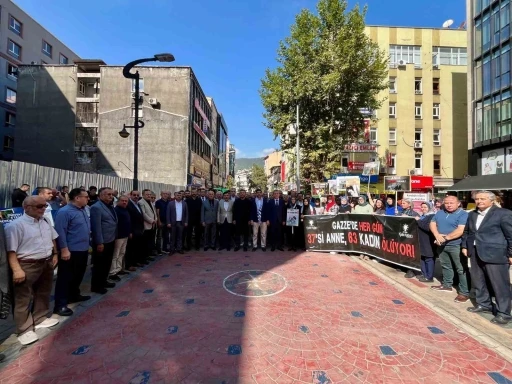 İsrail&rsquo;in Gazze işgali Karab&uuml;k&rsquo;te protesto edildi
