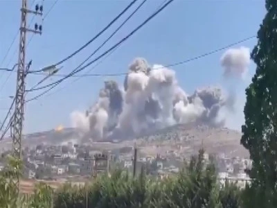 İsrail, L&uuml;bnan'ın g&uuml;neyine saldırı d&uuml;zenledi