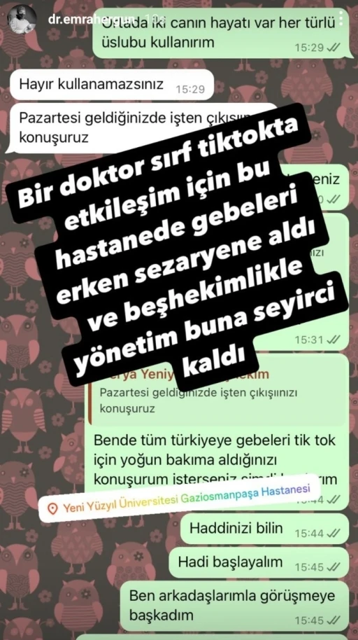İstanbul&rsquo;da &ouml;zel hastanede &ccedil;alışan doktor kendi hastanesini ihbar etti
