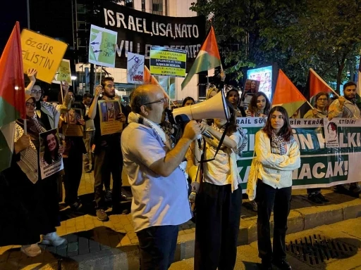 İstanbul&rsquo;da soykırımın 1&rsquo;inci yılında Filistin&rsquo;e destek y&uuml;r&uuml;y&uuml;ş&uuml; d&uuml;zenlendi
