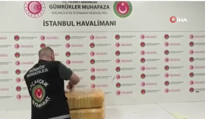 İstanbul Havalimanı&rsquo;nda 25 kilo esrar ele ge&ccedil;irildi