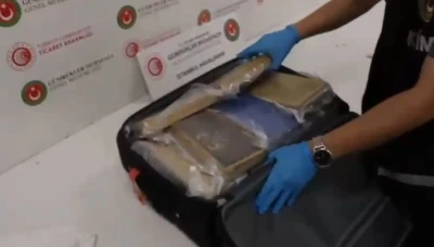 İstanbul Havalimanı'nda 51 kilo 500 gram kokain ele ge&ccedil;irildi