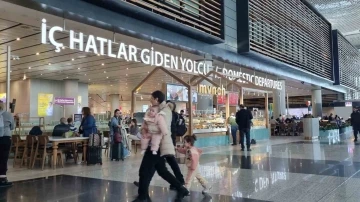 İstanbul Havalimanı&rsquo;nda ara tatili yoğunluğu