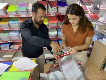 İSTO&Ccedil;&rsquo;ta kırtasiye denetimi, ş&uuml;pheli &uuml;r&uuml;nlerden numune alındı
