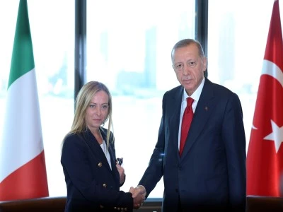 İtalya Başbakanı Meloni'den Cumhurbaşkanı Erdoğan'a teşekk&uuml;r