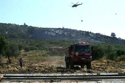 İzmir'de orman yangını