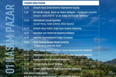 İzmir&rsquo;in yerel zeytini Erkence, Orhanlı K&ouml;y&uuml;&rsquo;nde &uuml;&ccedil;&uuml;nc&uuml; kez festivalle kutlanıyor