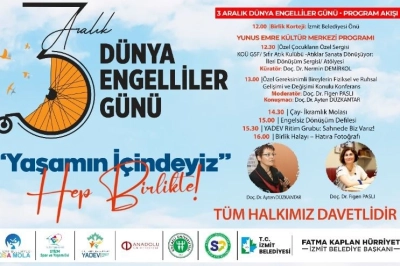 İzmit&rsquo;te 3 Aralık İ&ccedil;in Anlamlı Buluşma