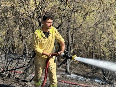 İznik yangını 1 saatte kontrol altına alındı