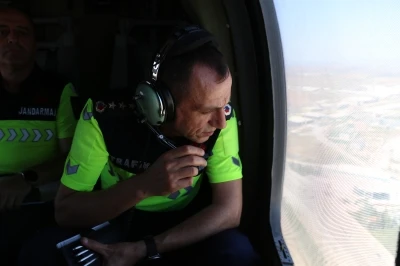 Jandarmadan havadan trafik denetimi